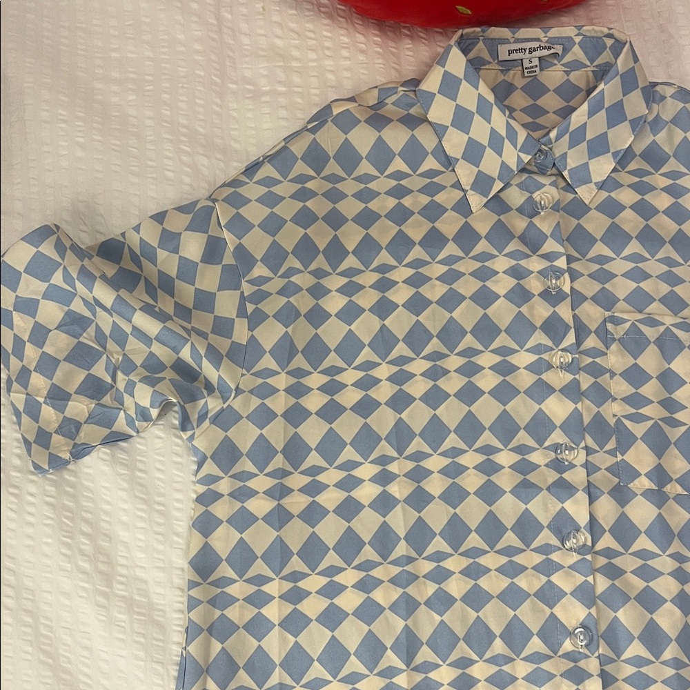 Pretty Garbage Checkered Tee Unisex